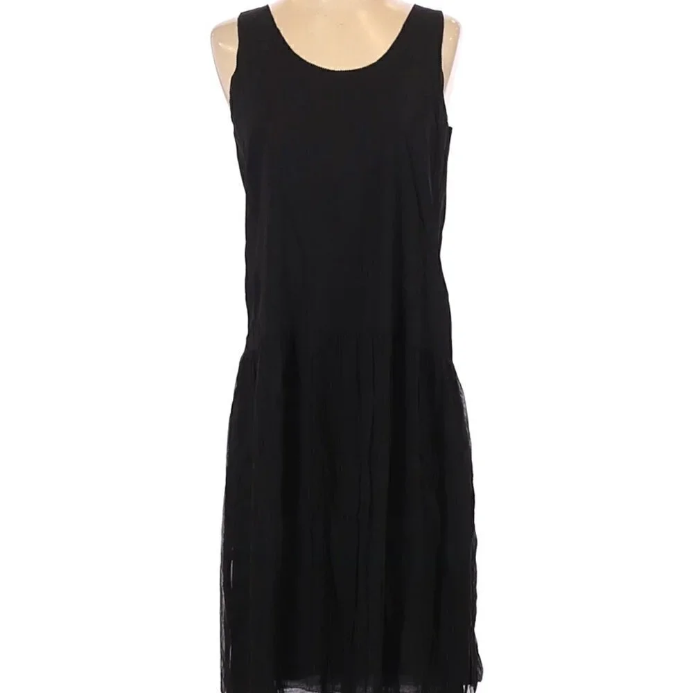 Eileen Fisher black silk Dress
